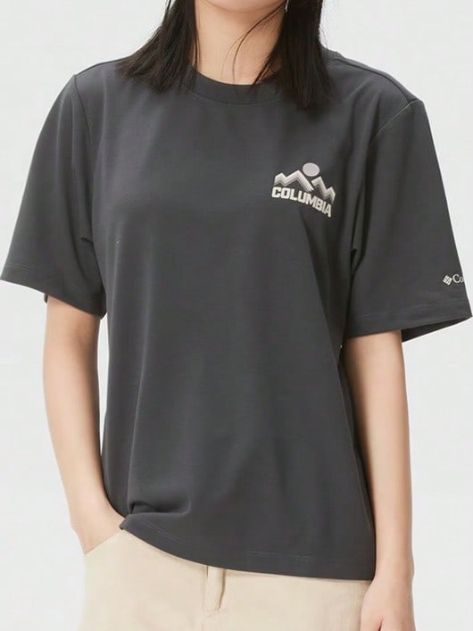 Columbia 夏季新款女款吸濕排汗快乾圓領短袖T恤