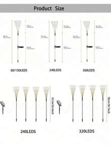 6pack Solar Powered Garden Lights - Multi-Color Firework LED Design With 8 Lighting Modes, Semi-Flush Mount Installation, Energy Efficient With Rechargeable Nickel Battery, Includes Hardware - Perfect For Pathways, Flower Beds - Ground-mounted Fireworks Lights - View 3