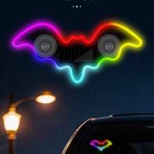 1pc/2pcs Solar Powered Heart-Shaped Neon LED Car Rear Window Wireless Atmosphere Light Decoration, Best-Selling Car LED Window Glowing Heart Atmosphere Light Solar Interior Neon Light USB Decoration, 3.7V+300mAh Lithium Battery - Multicolor - View 16
