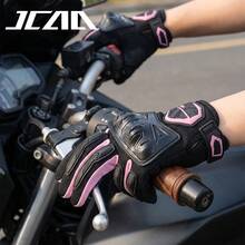MJMOTO 女士粉紅色摩托車手套 夏季女款 透氣越野賽車手套 機車單車騎行手套 - A - 查看 6