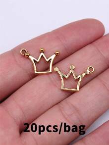 20pcs 20x13mm Small Crown Charms Pendant For DIY Jewelry Making Necklace Keychain Phone Chain Bracelet Making Accessories Handmade Craft - Crown - View 12