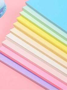 A4 Size 230g Colorful Cardstock, Suitable For Children's DIY Crafts, Origami, Painting, Greeting Card Making, Office Printing, Etc., Back To School Essential. - 10 Colors, 20 Sheets - View 2
