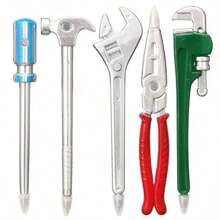 1 chiếc bút bi hình cờ lê, búa, tua vít, mực đen, món quà độc đáo cho mùa tựu trường. - Nhiều màu - Xem 5
