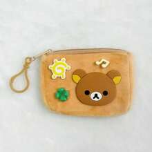 Cute Vintage Rilakkuma Cartoon Plush Coin Purse, Can Store Ear Hanging Decoration, Best Friend Pendant Keychain Card Holder, Cute Gift Decoration - View 5