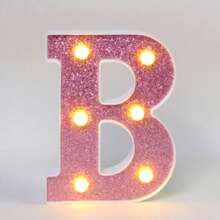 16cm 白色發光 A-Z LED 字母燈,電池供電,臥室裝飾字母夜燈,婚禮裝飾,生日派對裝飾,女孩房/兒童房裝飾字母燈,節日居家酒吧裝飾字母燈,字母燈 - 深粉紅色 - 查看 30