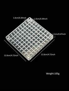 1pc Magnetic High Transparency Nail Art Rhinestone Jewelry Storage Box With Dividers - Clear - View 13