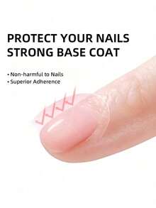 XEIJAYI 1瓶15ml底膠指甲油，用於強化延長膠，瓶裝浸泡式UV/LED凝膠指甲油 - 無色 - 查看 5