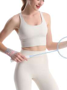 1pc Adjustable Sports Fitness Badminton Yoga Elastic Lightweight Wristband - Multicolor - View 9