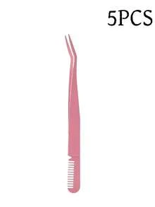 1 Set Rizador de pestañas profesional de acero inoxidable 10/5/1, tamaño personalizable, reutilizable, con diseño puntiagudo y curvo, fácil de usar, adecuado para principiantes - Multicolor - Ver 21