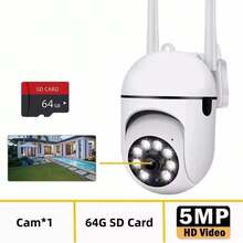 Cámara de Vigilancia WiFi de 8MP, Cámara IP PTZ de Doble Lente,  Inalámbrica, Audio Bidireccional, Detección de Personas, Zoom 10X, Cámara de 5MP - 5MP Añadir tarjeta de 128G - Ver 9