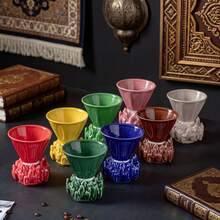 110ml Ceramic Espresso Cup With Saucer - Unique Coffee And Tea Cup - Perfect Gift For Coffee Lovers - Multicolor - View 2