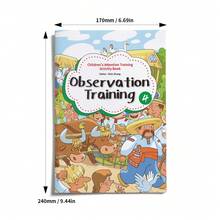 Concentration Training Workbook, Includes Visual Search, Spot The Difference, Maze And Logic Challenges, Colorful Illustration Style, Multiple Themes Available, Enjoy Learning Fun Without Screens. - Attention Training - View 2