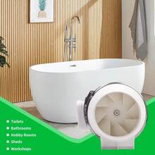 100mm 4Inch Diameter Inline Extractor Fan Bathroom Shower Ceiling Loft Mount. - Reino Unido-G026101 - Ver 11