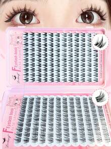 Lvcheryl No Needed Glue Self Adhesive False Eyelashes Book Messy Lazy Large-Capacity 12-13mm Natural Volume Eyelashes Extension,Easy To Wear Reusable Strips Lashes Beginner Friendly Makeup Tools - C - View 14