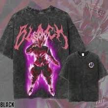 , anime, camiseta vintage con efecto desgastado, camiseta de  Black - Etsy - Negro - Ver 1