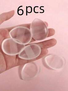 6pcs Silicone Makeup Sponge Set | Portable Travel Makeup Tools | Concealer Foundation Retouch | Washable & Reusable - Multicolor - View 14