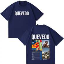 QUEVEDO EL BAIFO Album 2026 Tour Print T-Shirt For Men And Women Fashion Summer Cotton T-Shirt Casual Loose Hip Hop T-Shirt Streetwear - 1 - 查看 4