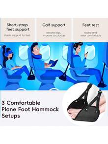 High-Speed Train & Airplane Travel Foot Hammock, Airplane Foot Hammock, Adjustable Foot Support Strap, Suitable For Long-Distance Flights - Multicolor - View 6