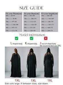 UNITHORSE Plus Size Women Round Neck Long Sleeve Heavily Embellished Chiffon Maxi Evening Dress Black Spring Fall - Black - View 3