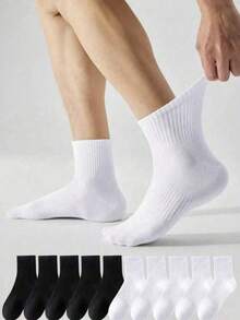 10 Pairs Men's Ultra-Thin Breathable Mesh Sports Socks - Ultra-Breathable Nylon Short Socks, Quick-Dry Sports Socks, Lightweight And Comfortable, Suitable For Daily Wear - Multicolor - View 1