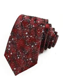 ZLQ&GOU 1件時尚花卉圖案聚酯纖維男士提花領帶，藍紫色 7cm 時尚領帶，適合派對、婚禮、假日 - 多色-3 - 查看 7