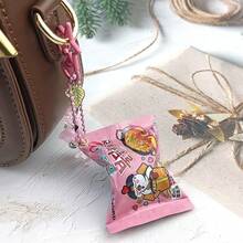 Llavero/colgante de bolso con diseño creativo de paquete simulado de fideos instantáneos con sabor a pavo - Multicolor - Ver 7