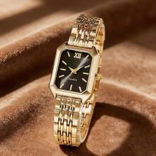 6piezas/Set Reloj de Cuarzo Romano Clásico de Lujo y Moda para Mujer, Combinado con Collar de Strass, Pulsera, Anillo, Aretes Juego de Joyas, Adecuado para el Uso Diario de las Mujeres, Perfecto como Regalo de Cumpleaños/Vacaciones para Amigos, Regreso a la Escuela, Fiesta, Reunión Familiar y Otras Ocasiones, Regalo Perfecto de Día de San Valentín/Navidad para Mujeres - Multicolor - Ver 4