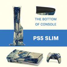 1 Set Waterproof Scratch-Resistant Durable Printed Pattern Skin Stickers For Slim Game Console And Controller Personalized Decorative Protective Film - View 8