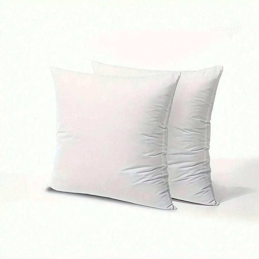 1 pieza/4 piezas Insertos de almohada de alta calidad, múltiples tamaños, adecuados para cama, sofá, cojín de soporte para dormitorio - Blanco - Ver 1
