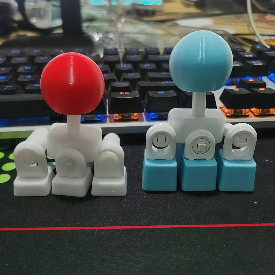 1pc 3D Printed Game Joystick King Of Fighters Keycap Mechanical Keyboard Keycap WADS Direction Keys (DIY Assembly) - Multicolor - View 1