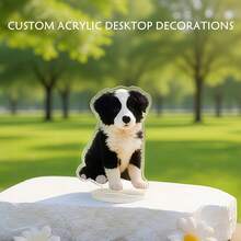 1pc Customized Acrylic Stand - Personalized Pet Dog Stand, Customized Dog Photo Stand, Pet Display Rack, Unique Home Decor, Perfect Gift For Pet Lovers, Family And Friends, Exquisite, Stylish, High Quality, Rich Colors, Very Suitable For Birthdays, Holidays - Multicolor - View 4