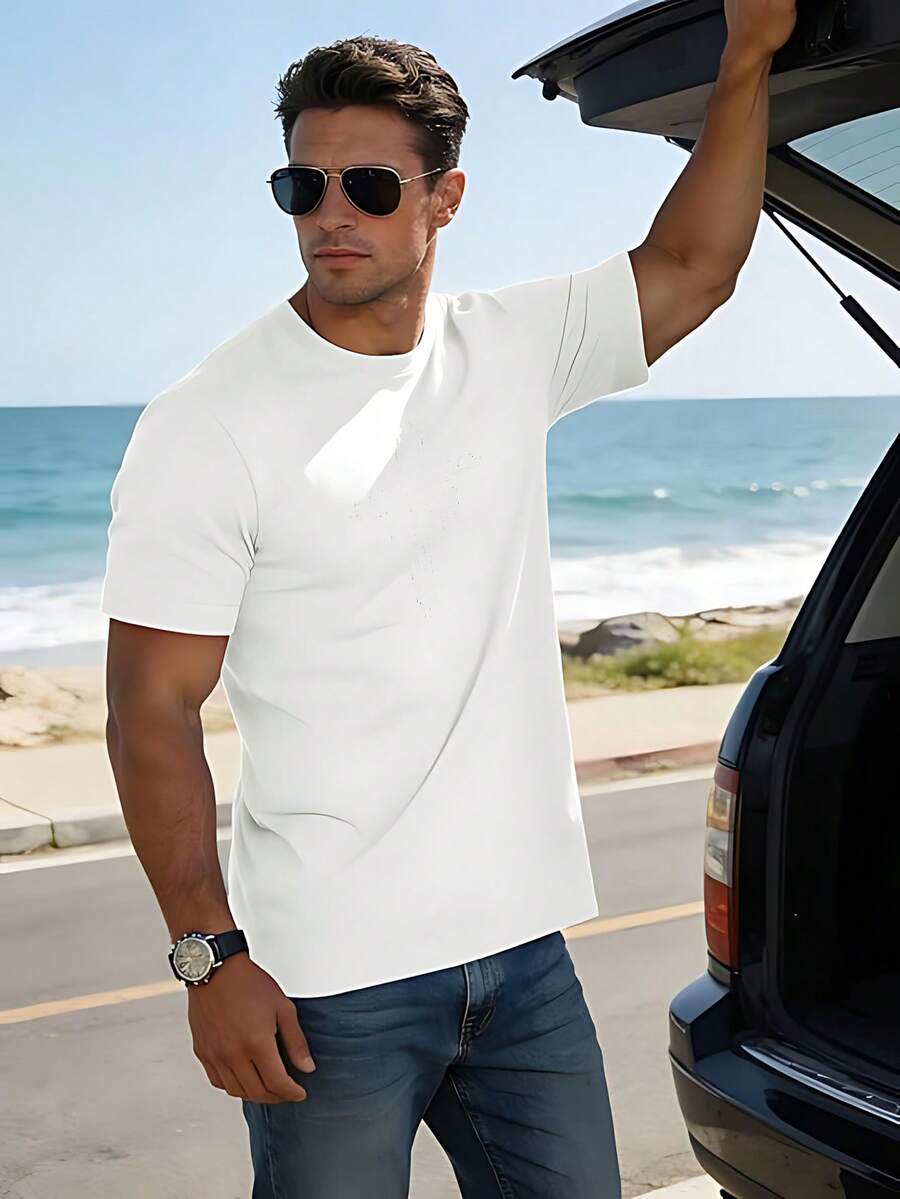 Men T-Shirts - White - View 1