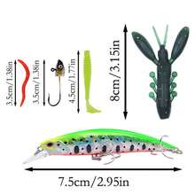 釣魚入門套裝－便攜式伸縮釣竿 1.5m/4.92ft + 紡車捲線器組合 + 釣鉤－適合青少年初學者 - 彩色 - 查看 3