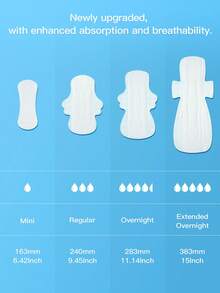 XIAONI Super Absorbent Sanitary Pads, Leak-Proof Period Pads, Ultra-Thin Breathable Sanitary Pads With Wings - Set - View 10