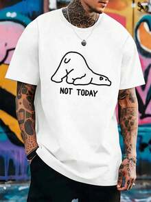 Men Plus Size T-Shirts - White - View 1