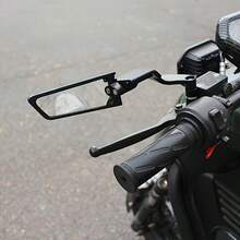 Motorcycle Invisible Wing Rearview Mirror Set, Adjustable Wing-Shaped Rearview Mirrors, Compatible With Kawasaki Z900 Z650 2021 2022 2023 - A - View 7