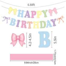 1Set Decoración de Fiesta de Cumpleaños Colorida, Pancarta de Feliz Cumpleaños, Decoración de Cuerda de Papel Colorida, Suministros para Fiestas - Multicolor - Ver 3
