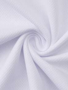 Camiseta holgada de algodón para hombre, con hombros caídos, hecha de un tejido suave y cómodo que no genera tensión en el cuerpo, disimula la grasa corporal y tiene un efecto adelgazan - Blanco - Ver 6