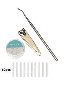 50pcs Embedded Toenail Stickers, Foot Care & Nail Repair Tools, Manicure Care - Multicolor - View 9