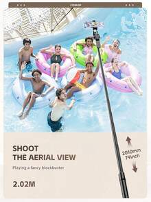 AXNEN 2020mm/79.53 Inch Extendable Selfie Stick Tripod With Remote Control, Multi-Function Foldable Rotating Phone Holder, 360° With Stable Handle, Floor Stand. Suitable For IPhone And Android, For Live Streaming, Vlog, Family Gatherings, Christmas Parties - View 11