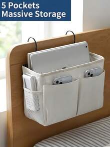 Multi-Functional Bedside Hanging Storage Bag - Multi-Pocket Organizer With Classified Storage & Easy Access,  For Detachable & Washable Ease,  Suitable For Bedrooms, Dormitories, RVs And Small Living Spaces - Multicolor - View 9