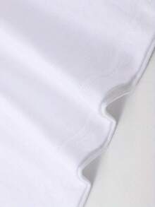 Camiseta de hombre de talla con estampado a doble cara - Diseño moderno con estampado frontal y trasero, camiseta de estilo urbano, ropa deportiva para exteriores, camiseta de cuello - Blanco - Ver 5