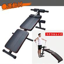 筋トレ 腹筋マシン シットアップベンチ トレーニング カーブ型 腹筋台 折りたたみ 筋力 トレーニング フィットネス 腕立て 背筋 大腿部 - ブラック - チェックする 5