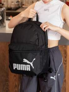 Puma Mochila unisex para viajes al aire libre, mochila diaria para portátil de gran capacidad - Negro - Ver 2