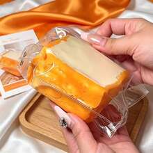 1個新款炭烤米糕棉花糖矽膠擠壓玩具，原創吐司壓力緩解玩具，青少年與成人焦慮緩解指尖玩具，節日、生日與愛好者的完美禮物 - 彩色 - 查看 5