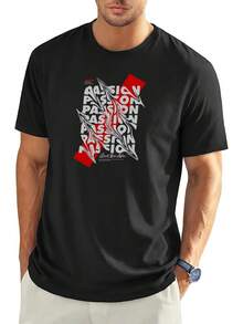 Men T-Shirts - 黑色 - 查看 6