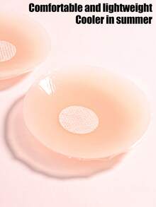 2/8/12/20Pcs Round Mini Silicone Nipple Covers Individually Wrapped Invisible Sticky Bra Non-Slip Pasties For Swimwear - Multicolor - View 6