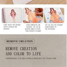 1 Set Perlengkapan Berdandan Putri DIY 3-in-1, Permainan Berdandan Kreatif, Seni Tusuk dan Mainan Stiker yang Menyenangkan, Hadiah Ulang Tahun Sempurna untuk Anak Perempuan - MultiWarna - View 5