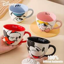 Disney Official Authentic Collaboration Breakfast Cup 350ML Ceramic Handle Mug Anime Cartoon Dormitory Single Cup Coffee Cup Couple Gift Cup - Multicolor - View 4