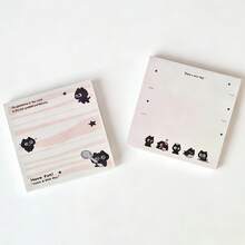 Black Cat Self-Adhesive Sticky Notes - Available In 1 Or 4 Packs, Perfect For Journaling, Planning And Organizing - Highly Appealing To Gothic Style Enthusiasts And Journaling Lovers - one-size - View 7